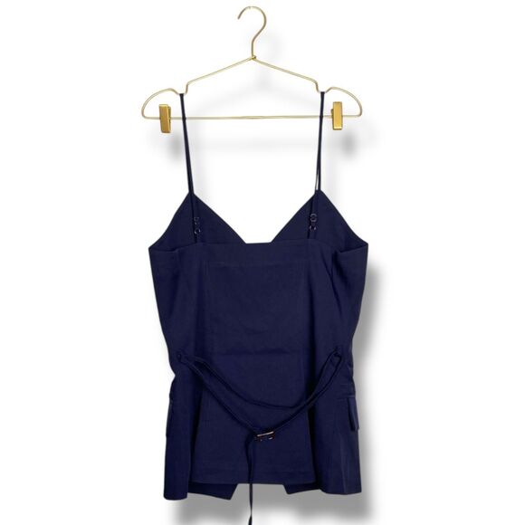 Kaiia Navy Blue Strappy Belted Cami Top – Size US 6 (WP562)‎ - Picture 1 of 9